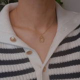 Lucky Lovely Horseshoe Equestrian Western Rodeo Lucky Necklace