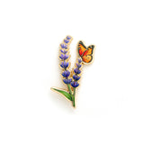 Lavender & Butterfly Enamel Pin