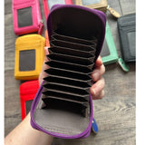 Accordion Style Card ID Wallet Dark Pink