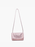 Lana Glitter Crossbody Bag | Metallic Chain Strap Evening Purse Black