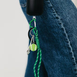 Tennis Rope Charm Key Chain Bag Charm Emerald
