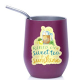 Raised on Sweet Tea and Sunshine Vinyl Sticker