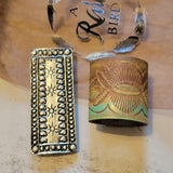 Western Southwestern Hat Hugger Wild Rag Slide Rectangle Concho