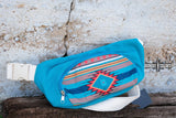 Far Out Aztec Western Southwestern Sling Belt Bag Fanny Pack Black