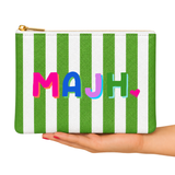 Mahjong Vegan Leather Gift Pouch – 8 x 10 in.