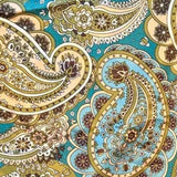 Big Sky Paisley Wild Rag Scarf - Teal Western Neck Scarf for Women