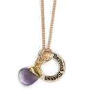 Natural Amethyst Stone Charm Necklace Beyond Blessed Charm