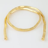 Abstract Box Chain Wrap Choker Necklace – Gold