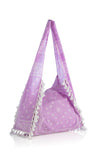 Jane Hobo Tote Tassel Fringe Lilac Purple
