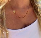 Texas Tech Red Raiders Logo Enamel Bead Necklace – 18K Gold Plated
