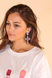 Silver Crystal Cross Dangle Earrings – Southern Grace