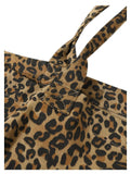 Leopard Print Oversized Hobo Tote Bag