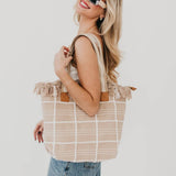 Fae Fringe Tote Bag | Tan