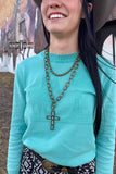 Cowgirl Cross Necklace | Western Statement Jewelry