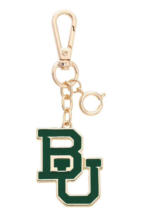 Baylor Bears Enamel Logo Bag Charm Keychain