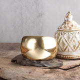 Golden Horizon Two-Tone Sculptural Cuff Bracelet | Gold & Silver Hinge Cuff