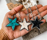 Punchy Star Stone Necklace Western Pendant Necklace Turquoise