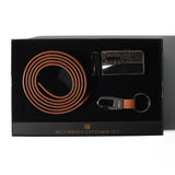 Mens Belt Buckle and Keychain Set