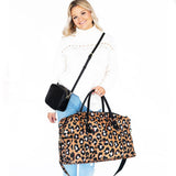 Spotlight Leopard Travel Bag – Large Weekender | Viv&Lou
