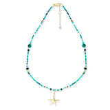 Starstruck Beaded Star Pendant Necklace