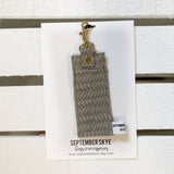 Leather Chapstick Lip gloss Lipstick Holder Keychain Bag Charm Black