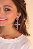 Silver Crystal Cross Dangle Earrings – Southern Grace