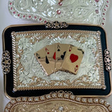Western Metal Belt Buckle – Vegas Playing Cards