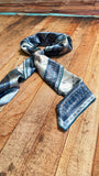 Wild Horses Watercolor Print Wild Rag Scarf | Blue | 36x36