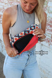 Fancy Aztec Western  Sling Belt Bag Fanny Pack