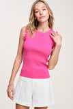 Sleeveless Ruffled High Neck Top