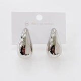 Not-So-Secret Admirer Teardrop Earrings Waterproof Silver