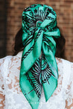 Mint Aztec Arrow & Horse Double-Sided Wild Rag — Western Scarf