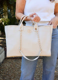 Melissa Tote Bag – Cream