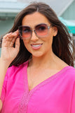 Megan Oversized Gradient Sunglasses
