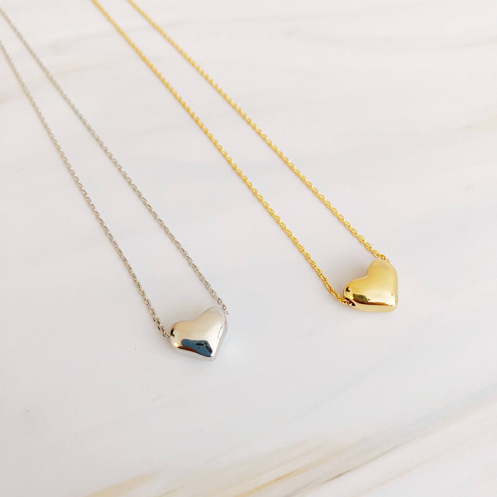 Love Bean Heart Necklace – Gold