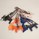 Vegan Leather Horse Tassel Scarf Keychain Bag Charm
