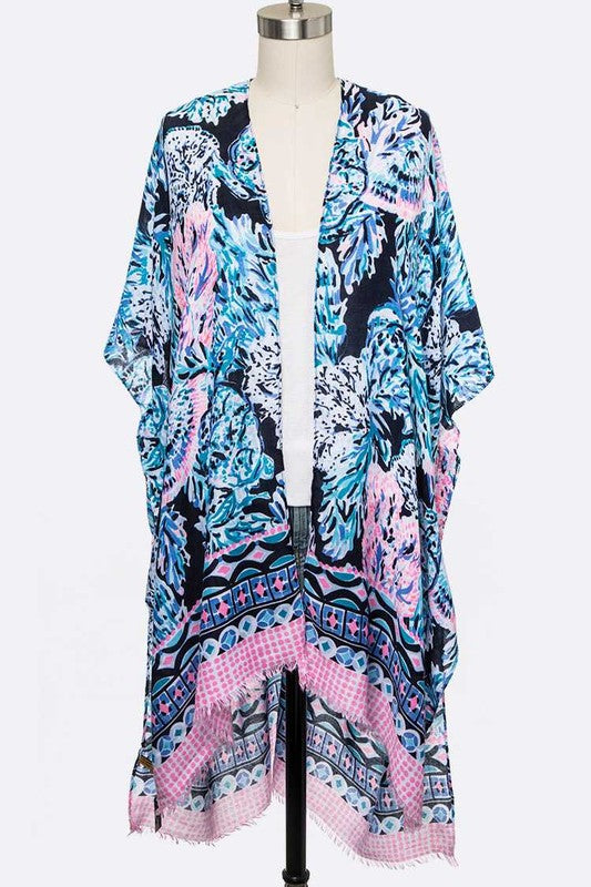 Vibrant Color Light Weight Kimono Cardigan