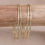 Instant Classic Double Wire Hoop Earrings