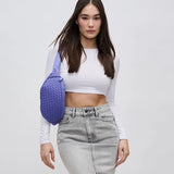 Aim High Woven Neoprene Belt Bag Fanny Pack Sling Bag Periwinkle