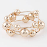 Gold Triple Beaded Bracelet