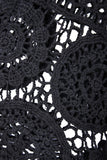 High-Low Crochet Cover-Up – Black