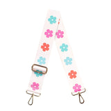 Multicolor Daisy  Adjustable Crossbody Bag Purse Guitar Strap