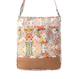 Desert Bloom Patchwork Canvas Shoulder Bag in Floral Multi