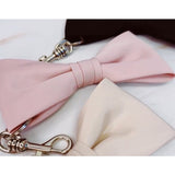 Perfect Shape Bow Key Chain Bag Charm Pink