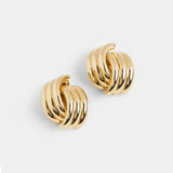 Claw Knot Stud Earring - Gold