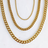 18K Gold-Plated Cuban Chain Necklace - Dainty – Tarnish & Water Resistant