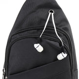 Crossbody Travel Sling Bag With Adjustable Straps Charcoal