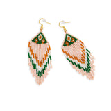 Glazzy Glass Bead Drop Earrings