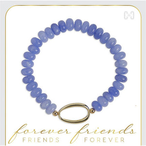 Forever Friends Stretch Bracelet Blue