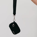 Nelly Nylon Card ID Wallet Wristlet Black